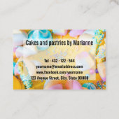 Carte De Visite Gâteaux et pâtisseries (Dos)