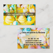 Carte De Visite Gâteaux et pâtisseries (Devant / Derrière)