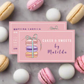 Carte De Visite Gâteaux et sucreries Chef Produits cuits Macaron r