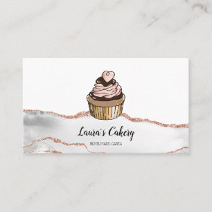 Carte De Visite Gâteaux et sucreries Cupcake Boulangerie à la tire