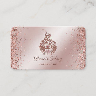 Carte De Visite Gâteaux et sucreries Cupcake Boulangerie à la tire