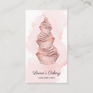 Carte De Visite Gâteaux et sucreries Cupcake Boulangerie à la tire