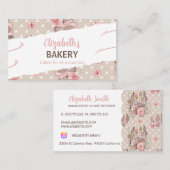 Carte De Visite Gâteaux faits maison, Boulangerie (Devant / Derrière)