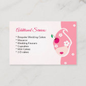 Carte De Visite gâteaux, gâteaux 3D faits main, pâtisseries (Dos)