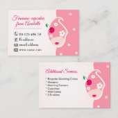 Carte De Visite gâteaux, gâteaux 3D faits main, pâtisseries (Devant / Derrière)