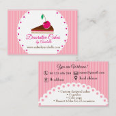 Carte De Visite Gâteaux. Gâteaux faits main, 3 gâteaux de D (Devant / Derrière)