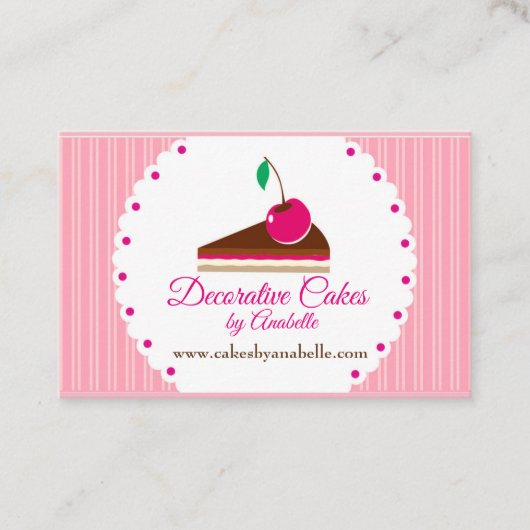 Carte De Visite Gâteaux. Gâteaux faits main, 3 gâteaux de D (Devant)