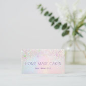 Carte De Visite gâteaux pastel à effet arc-en-ciel (Debout devant)
