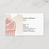 Carte De Visite Gâteaux & sucreries Cupcake Accueil Boulangerie Cu (Dos)