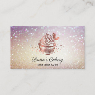 Carte De Visite Gâteaux Sucres Cupcake Accueil Boulangerie Fille V
