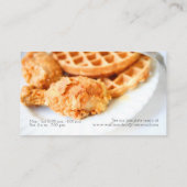 Carte De Visite gaufres et poulet frit (Dos)