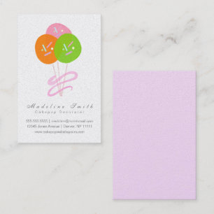 Carte De Visite Gaufrette Cakepop Biscuit Cuisson Décorateur de gâ