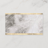 Carte De Visite Gavel Conseiller juridique / Marble Gold Trim (Dos)