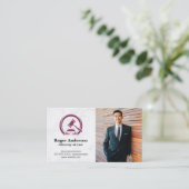 Carte De Visite Gavel | Droit | Homme d'affaires (Debout devant)