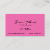 Carte De Visite Gay pride des rayures LGBT de l'original 8 de (Dos)