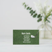 Carte De Visite Gazon de golf vert (Debout devant)