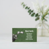 Carte De Visite Gazon de golf vert (Debout devant)