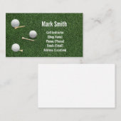 Carte De Visite Gazon de golf vert (Devant / Derrière)