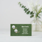 Carte De Visite Gazon de golf vert (Debout devant)