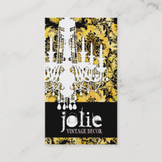 Carte De Visite GC| Jolie Chandelier Bee Damask