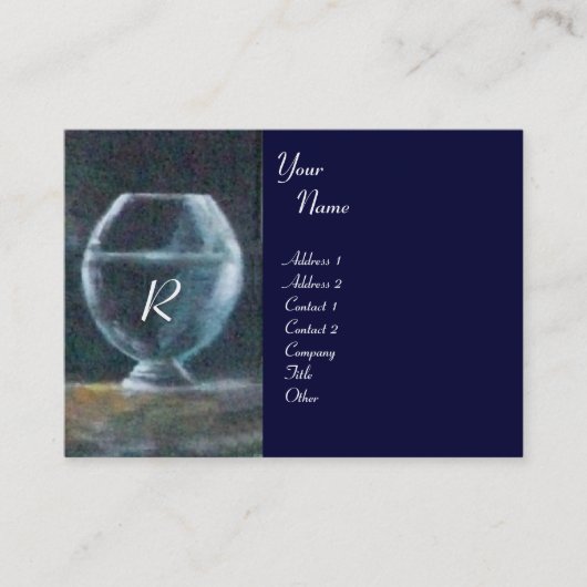 Carte De Visite GEA, MYRTLE ET EAU, Monogramme (Devant)