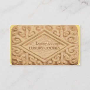 Carte de visite géant de biscuit de crème de