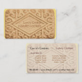 Carte de visite géant de biscuit de crème de (Devant / Derrière)