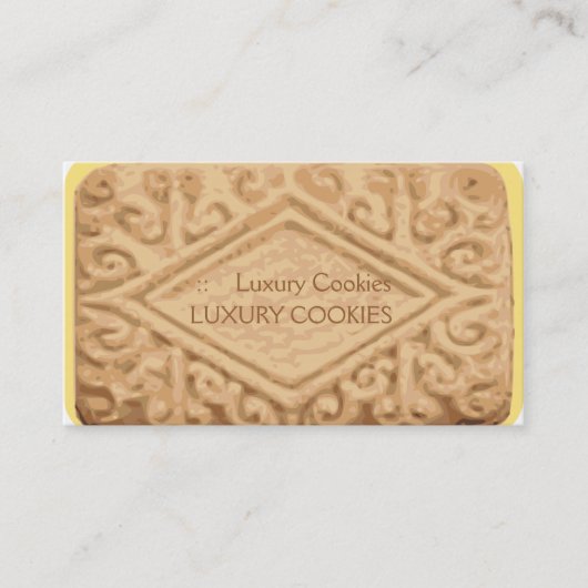 Carte de visite géant de biscuit de crème de (Devant)