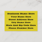 Carte De Visite Geared Toward Abstract Art Design Lover (Dos)