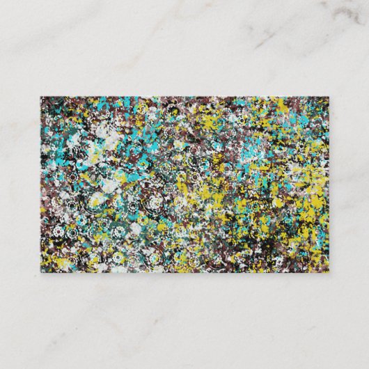 Carte De Visite Geared Toward Abstract Art Design Lover (Devant)