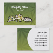 Carte De Visite Gecko de léopard de bande dessinée (Devant / Derrière)