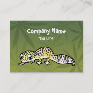 Carte De Visite Gecko léopard cartoon