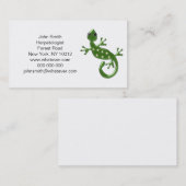 Carte De Visite Gecko Lizard (Devant / Derrière)