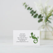 Carte De Visite Gecko Lizard (Debout devant)