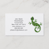 Carte De Visite Gecko Lizard (Devant)