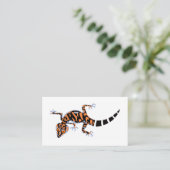 Carte De Visite GECKO - reptile - lézard - animal (Debout devant)