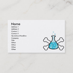 Carte De Visite geek scientifique conception de becs et de croisem