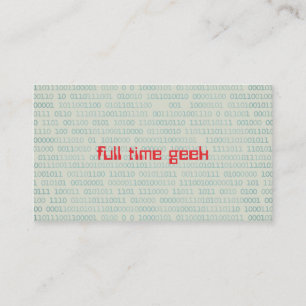 Carte De Visite Geek Web Developer Informatique Codes binaires