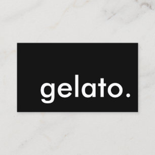 Carte De Visite gelato. (couleur personnalisable)