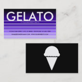 Carte De Visite GELATO nuance violette (Devant / Derrière)