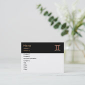 Carte de visite Gemini (Debout devant)