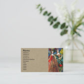 Carte De Visite Gemini gothique classique femme papillon Whimsical (Debout devant)