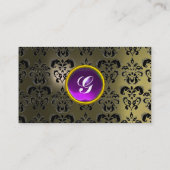 CARTE DE VISITE GEMME DAMASK CLASSIQUE MONOGRAMME (Dos)