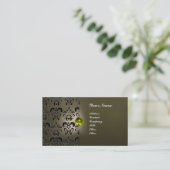 CARTE DE VISITE GEMME DAMASK CLASSIQUE MONOGRAMME (Debout devant)