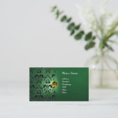 CARTE DE VISITE GEMME DAMASK CLASSIQUE MONOGRAMME (Debout devant)