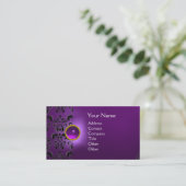 Carte De Visite GEMME DE DAMAS CHIC MONOGRAMME violet (Debout devant)