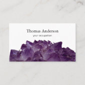 Carte De Visite Gemme en cristal simple moderne à la mode (Devant)