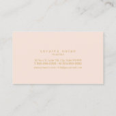 Carte De Visite Gemmes Boho Sparkling sur Gold Rose ID1035 (Dos)