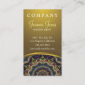 Carte De Visite Gemmes et mandala de coeurs (Dos)