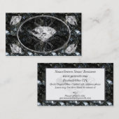 Carte De Visite Gemmes noires et blanches (Devant / Derrière)
